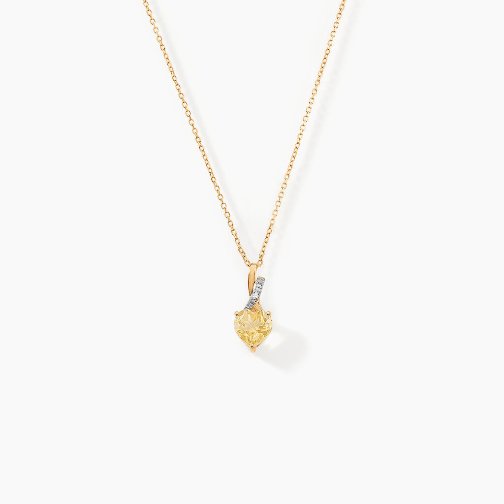 Collier Or Jaune Clothilde Citrine - Colliers Femme | Histoire d’Or