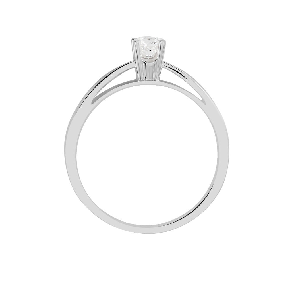 Bague Solitaire Celina Or Blanc Diamant - Bagues solitaires Femme | Histoire d’Or
