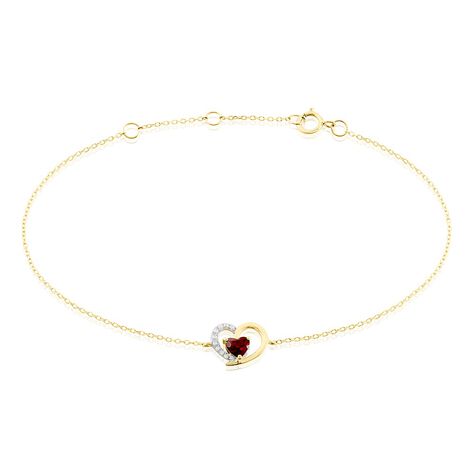 Bracelet Eliana Or Jaune Rhodolite Oxyde De Zirconium - Bracelets Femme | Histoire d’Or
