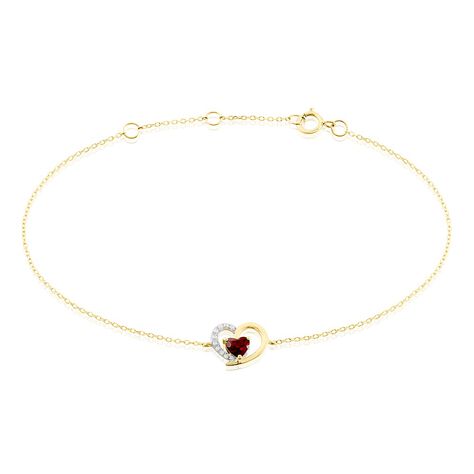 Bracelet Eliana Or Jaune Rhodolite Oxyde De Zirconium - Bracelets Femme | Histoire d’Or