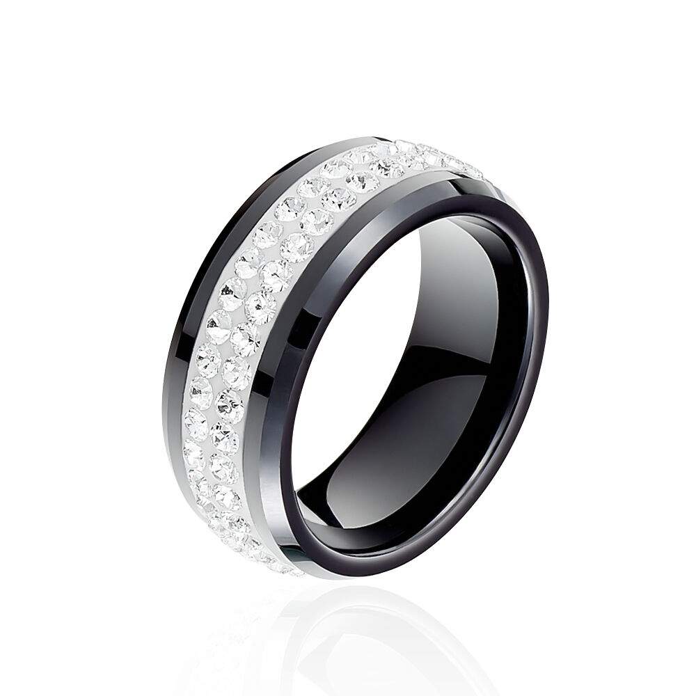 Bague ceramique hotsell noire femme