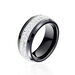Bague Noire Ceramique Blanc Céramique Et Strass - Bagues avec pierre Femme | Histoire d’Or