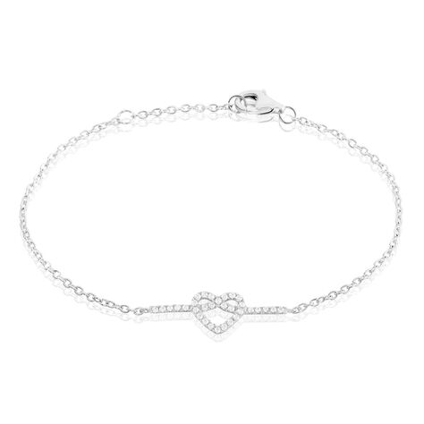 Bracelet Florentius Argent Oxyde - Bracelets Coeur Femme | Histoire d’Or