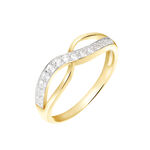 Bague Mounira Or Jaune Oxyde De Zirconium - Bagues avec pierre Femme | Histoire d&rsquo;Or