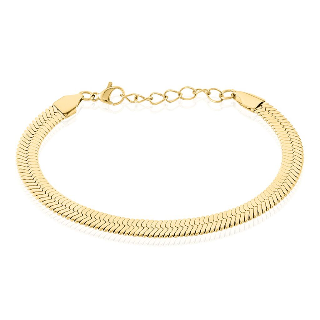 Bracelet Hera Melitta Acier Doré - Bracelets chaîne Femme | Histoire d’Or