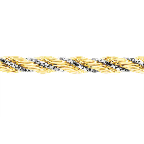 Collier Jerryenne Maille Corde Et Venitienne Or Bicolore - Chaines Femme | Histoire d’Or
