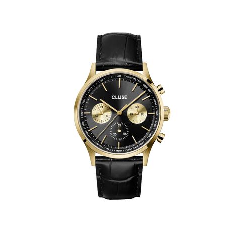 Montre Cluse Antheor Multifonction Noir - Montres Homme | Histoire d&rsquo;Or