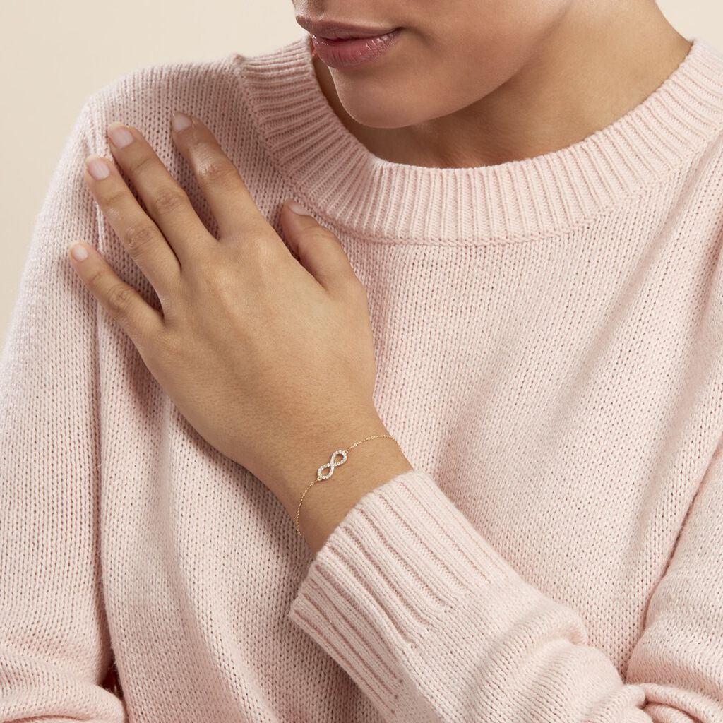 Bracelet Klothilda Or Jaune Oxyde De Zirconium - Bracelets Femme | Histoire d’Or