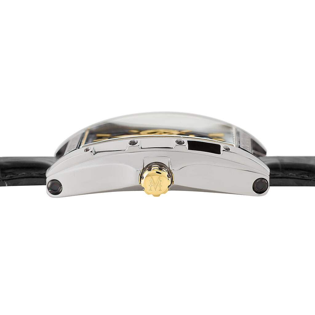 Montre Montignac Tonneau Noir - Montres Homme | Histoire d’Or