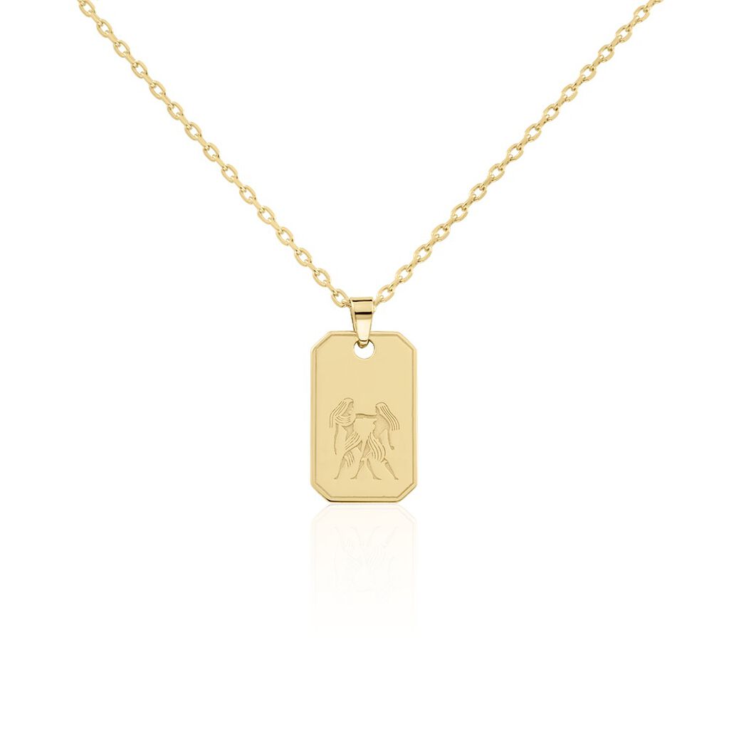 Collier Plaqu&eacute; Or Quintien - Colliers Zodiaque Homme | Histoire d&rsquo;Or