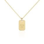 Collier Plaqu&eacute; Or Quintien - Colliers Zodiaque Homme | Histoire d&rsquo;Or