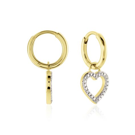 Cr&eacute;oles Belitana Or Jaune Diamant - Boucles d'oreilles cr&eacute;oles Femme | Histoire d&rsquo;Or