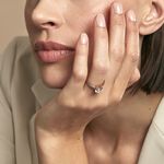 Bague Terese Or Rose Oxyde De Zirconium - Bagues solitaires Femme | Histoire d&rsquo;Or