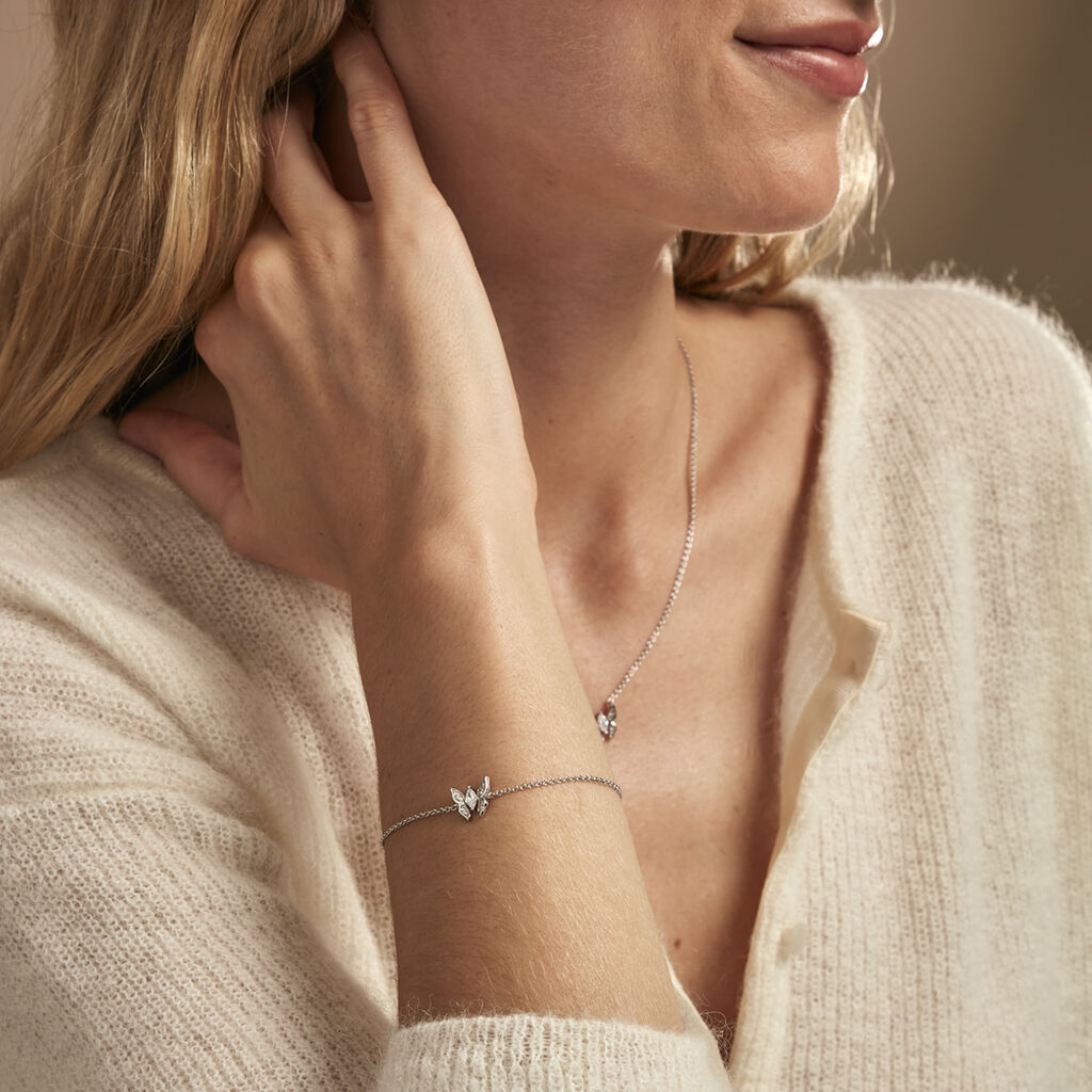 Bracelet Alill Argent Blanc Oxyde De Zirconium - Bracelets Femme | Histoire d’Or