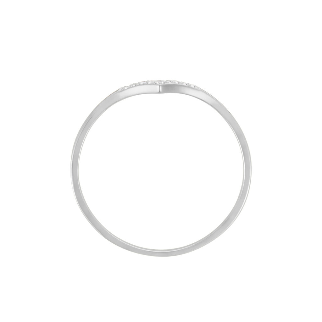 Bague Alicia Or Blanc Diamants - Bagues avec pierre Femme | Histoire d’Or