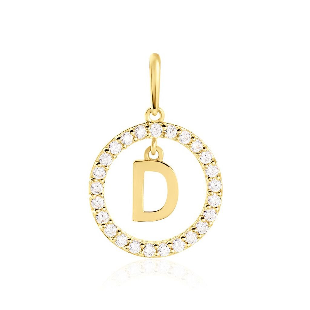 Pendentif Gabe Or Jaune Oxyde De Zirconium - Pendentifs Femme | Histoire d&rsquo;Or