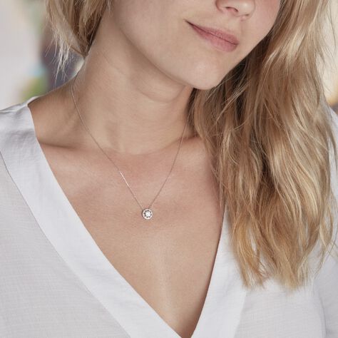 Collier Renata Or Blanc Oxyde De Zirconium - Colliers Femme | Histoire d’Or