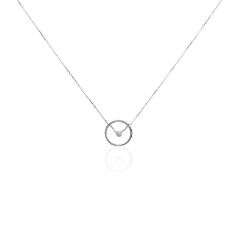 Collier Natalane Or Blanc Diamant - Colliers Femme | Histoire d’Or