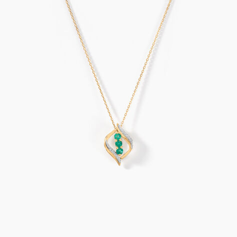 Collier Shahara Or Jaune Emeraude - Colliers Femme | Histoire d’Or