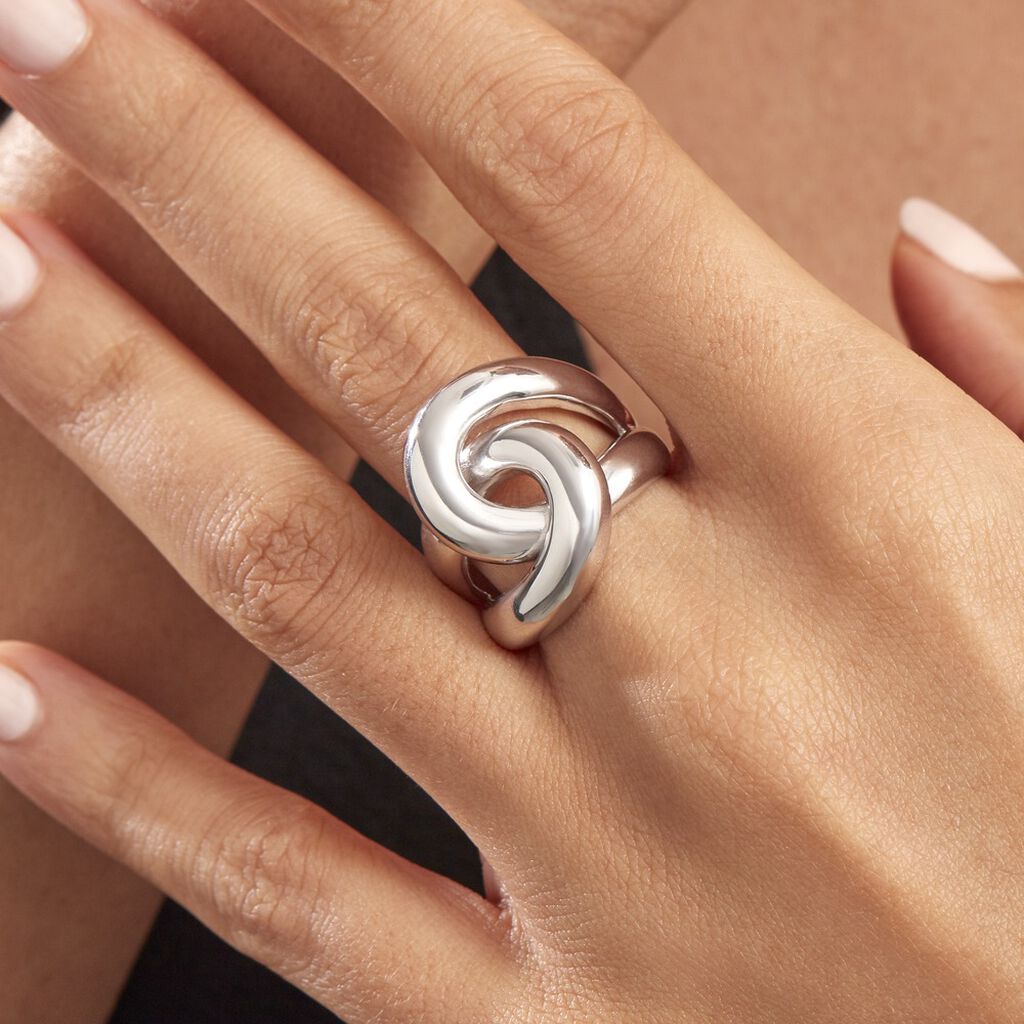 Bague Chaili Argent Blanc - Bagues fantaisie Femme | Histoire d’Or