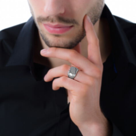 Chevalière Safietou Argent Blanc - Chevalières Homme | Histoire d’Or