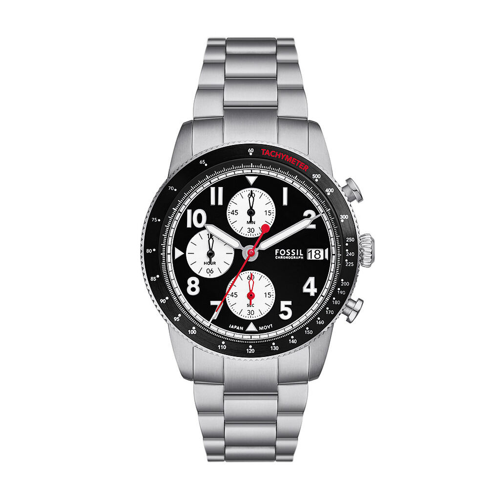 Montre Fossil Sport Tourer Noir - Montres Homme | Histoire d’Or