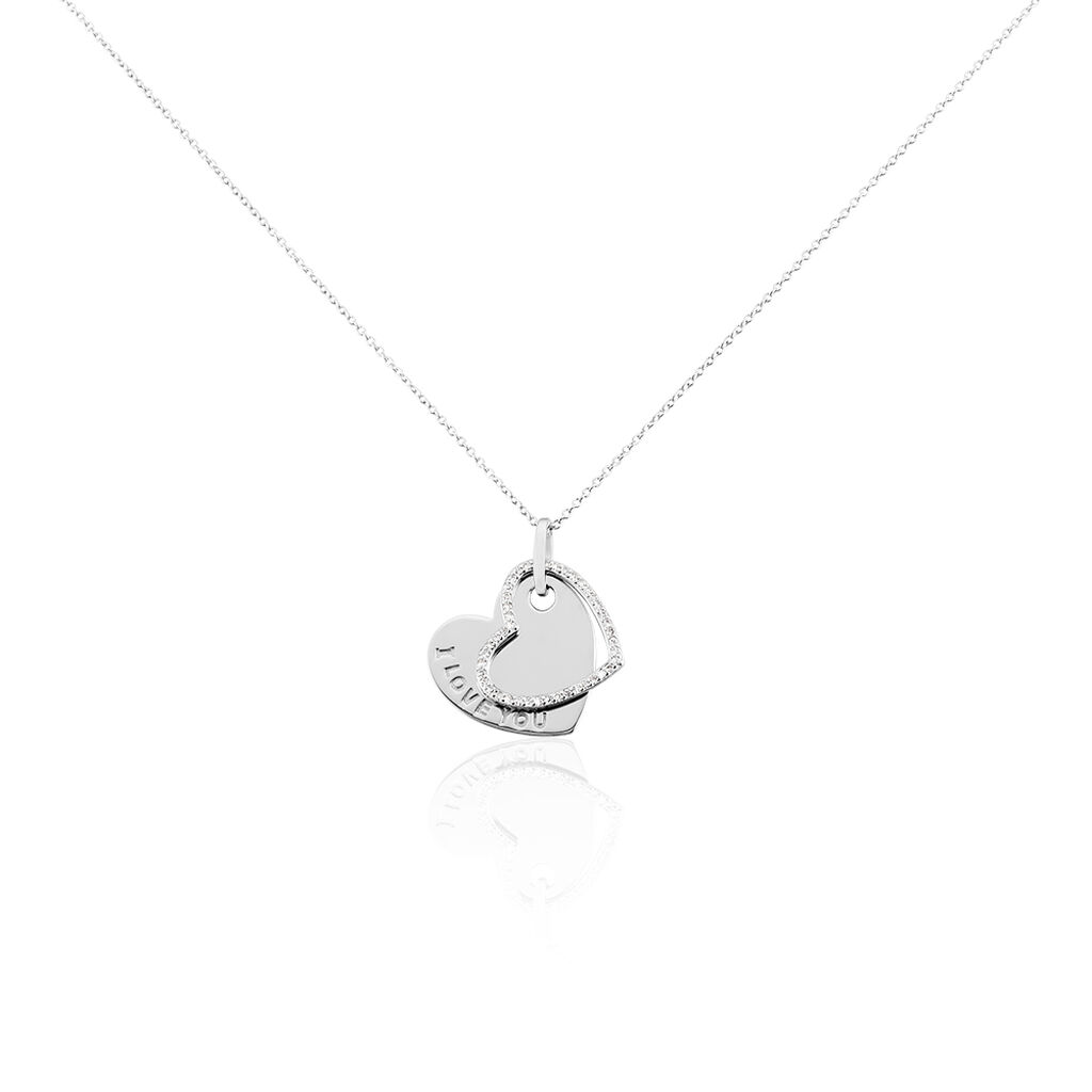 Collier Danael Argent Blanc Oxyde De Zirconium - Colliers fantaisie Femme | Histoire d’Or