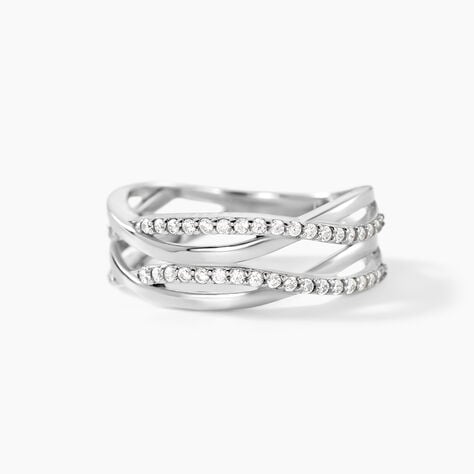 Bague Peronele Argent Blanc Oxyde De Zirconium - Bagues avec pierre Femme | Histoire d&rsquo;Or