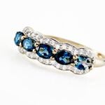 Bague Multipierres Or Jaune Margaux Topaze - Bagues avec pierre Femme | Histoire d&rsquo;Or