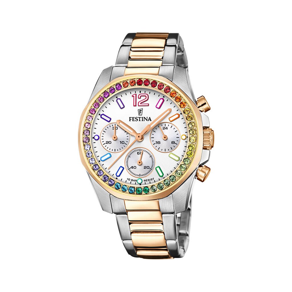 Montre Festina Boyfriend Blanc - Montres Femme | Histoire d&rsquo;Or