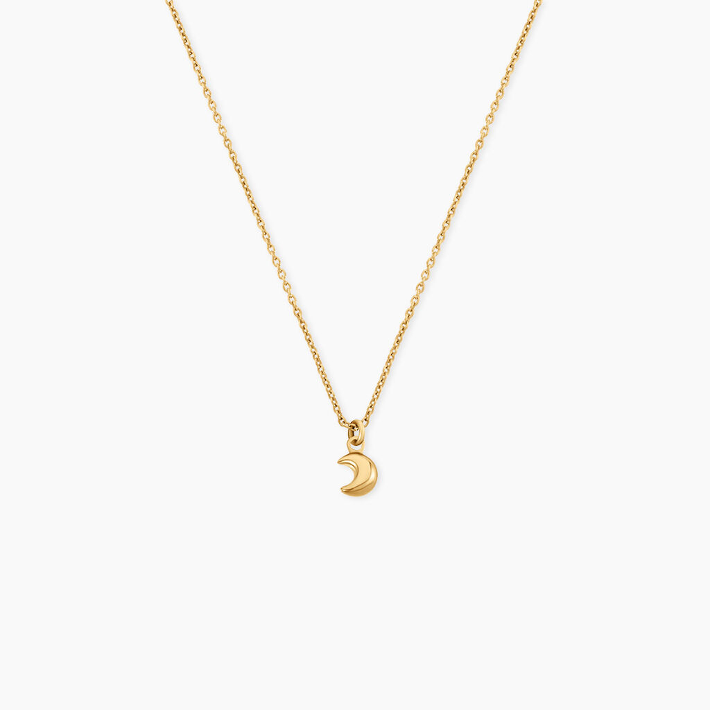 Collier Ma&euml;lia Argent Dor&eacute; A L'Or 750/1000 - Bijoux sans pierre Femme | Histoire d&rsquo;Or
