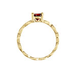 Bague Kurt Plaqu&eacute; Or Jaune Oxyde De Zirconium - Bagues solitaires Femme | Histoire d&rsquo;Or