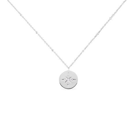 Collier Perona Argent Blanc Oxyde De Zirconium - Colliers Etoile Femme | Histoire d’Or