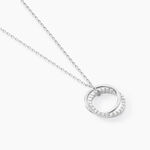 Collier Argent Blanc Circus Oxyde De Zirconium Maille - F&ecirc;te des m&egrave;res Femme | Histoire d&rsquo;Or