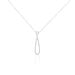 Collier Or Blanc Peregrina Diamants - Colliers Femme | Histoire d’Or