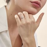 Bague Galya Or Blanc Diamant - Bagues avec pierre Femme | Histoire d&rsquo;Or