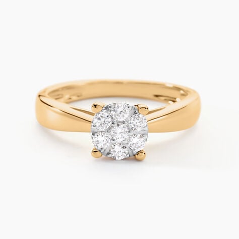 Bague Solitaire Artemis Or Jaune Diamant - Bagues solitaires Femme | Histoire d&rsquo;Or