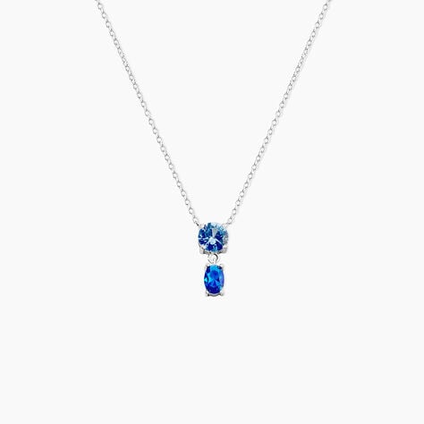Collier Argent Blanc Brenna Oxydes De Zirconium - Colliers fantaisie Femme | Histoire d’Or