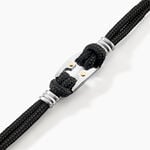 Bracelet Irenee Acier Blanc - Bracelets cordon Homme | Histoire d&rsquo;Or