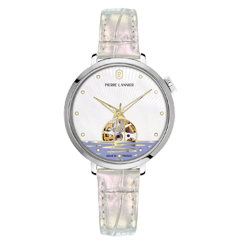 Montre Pierre Lannier Australe Nacre Blanche - Montres Femme | Histoire d’Or