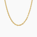 Collier Max Acier Jaune - Bijoux sans pierre Femme | Histoire d&rsquo;Or