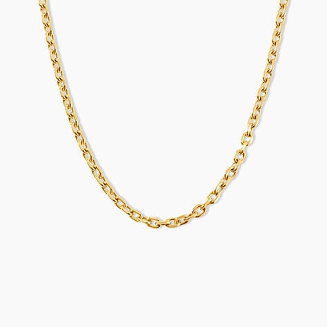 Collier Max Acier Jaune - Bijoux sans pierre Femme | Histoire d&rsquo;Or