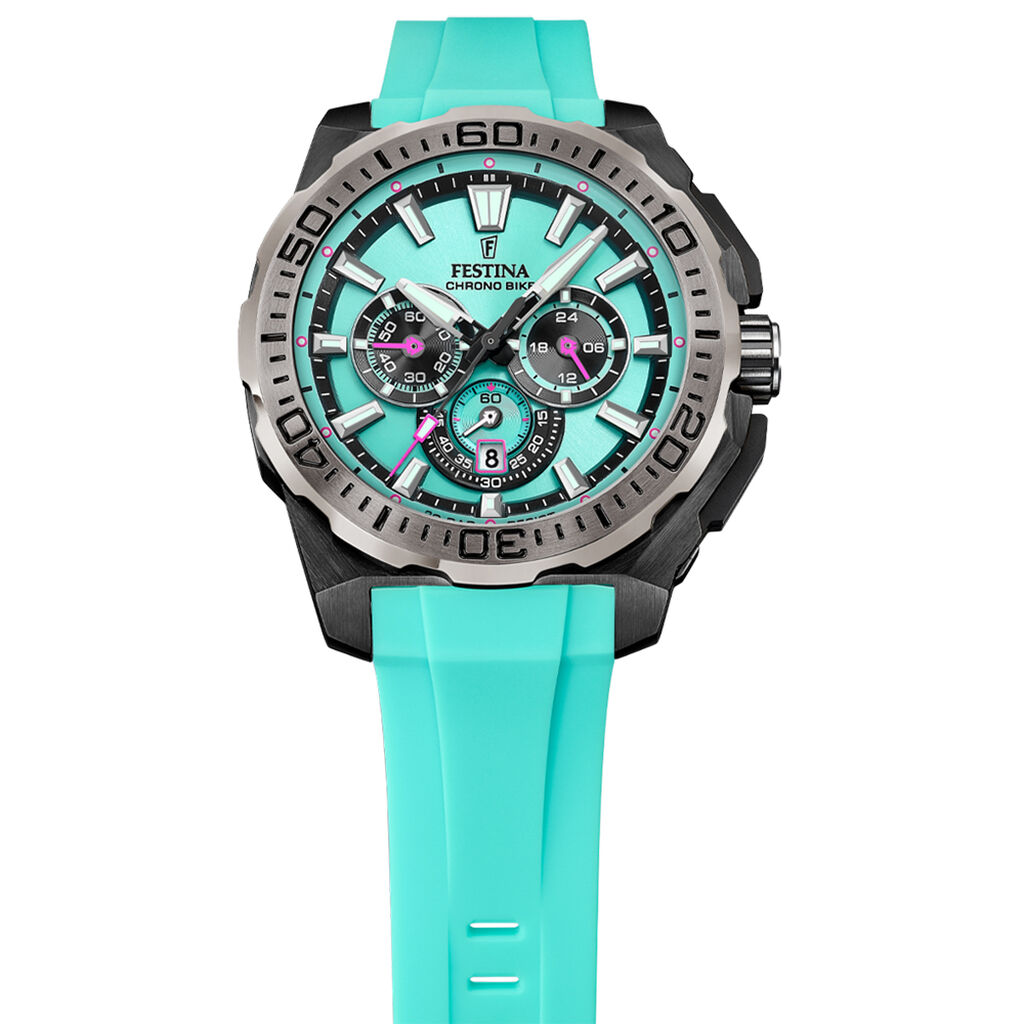 Montre Festina Chrono Bike 3 Turquoise - Nouveautés Homme | Histoire d’Or