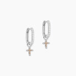 Cr&eacute;oles Glynis Argent Blanc Oxyde De Zirconium - Boucles d'oreilles cr&eacute;oles Femme | Histoire d&rsquo;Or