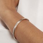 Bracelet Jonc Catalin 2 Fils Flexibles Or Bicolore - Bracelets joncs Femme | Histoire d&rsquo;Or