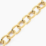 Bracelet Aelia Maille Alternee Acier Jaune - Bracelets Femme | Histoire d&rsquo;Or