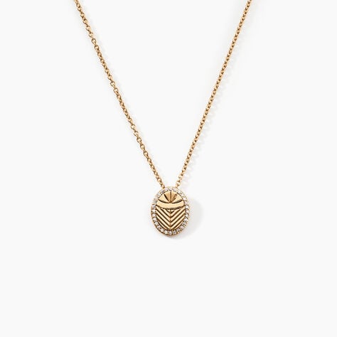Collier Dixie Plaqué Or Doré Oxyde De Zirconium - Colliers fantaisie Femme | Histoire d’Or