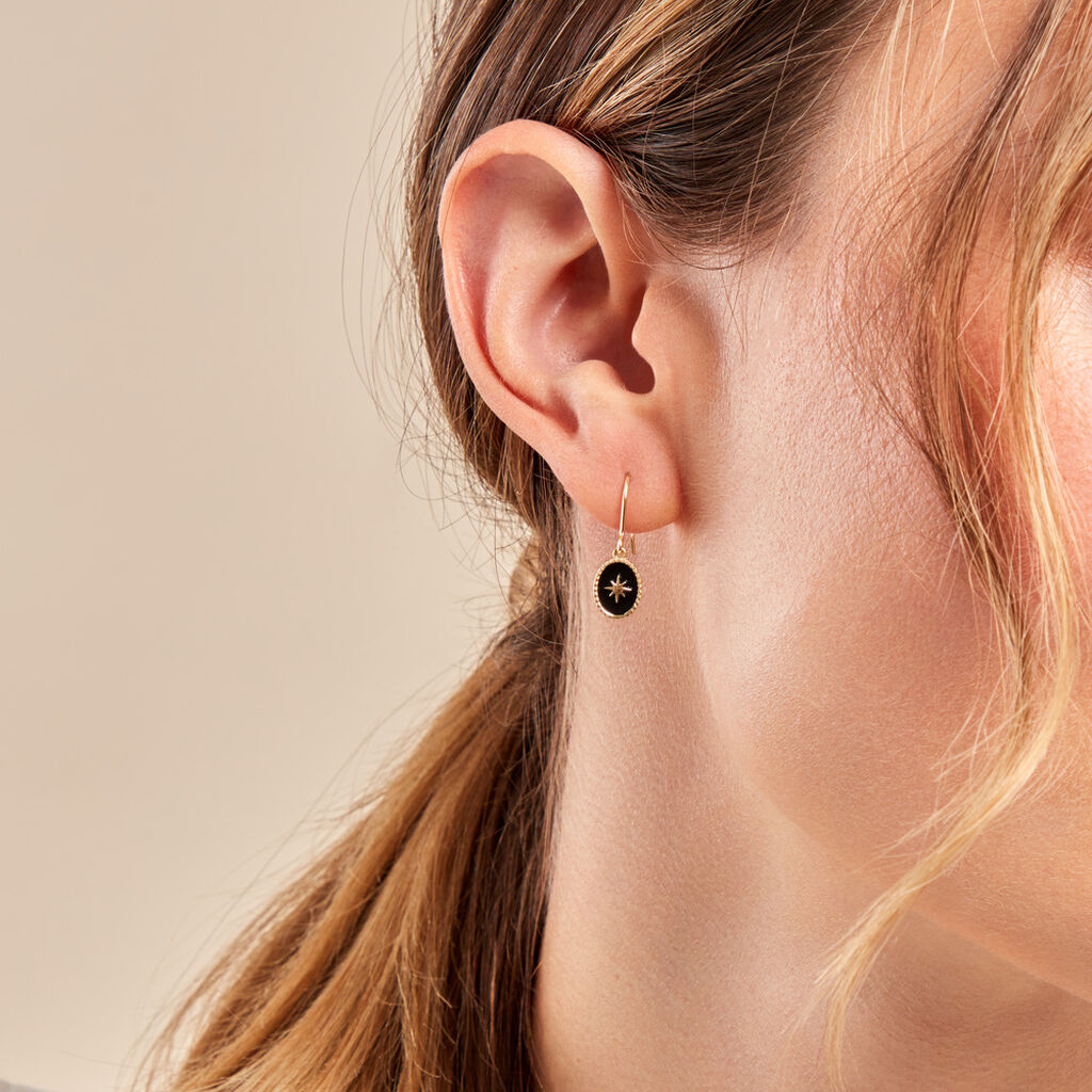 Boucles D'oreilles Pendantes Nebuleor Or Jaune - Boucles d'oreilles pendantes Femme | Histoire d’Or