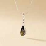 Collier Argent Blanc Odilon Ambre - Colliers fantaisie Femme | Histoire d&rsquo;Or