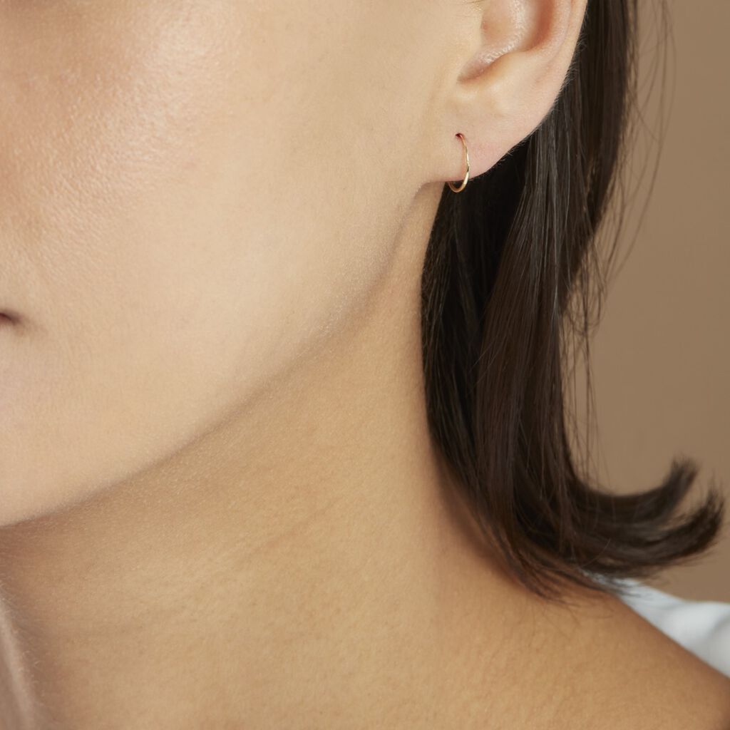 Créoles Muses Or Jaune - Boucles d'oreilles créoles Femme | Histoire d’Or